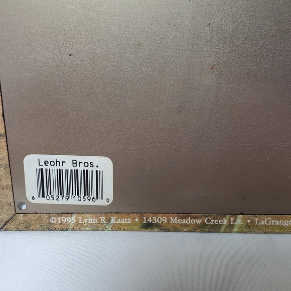 Leohr Bros Outfitters Vtg 1995 Retreiver Puppy Duck Distressed Metal Retro Sign - Picture 6 of 7